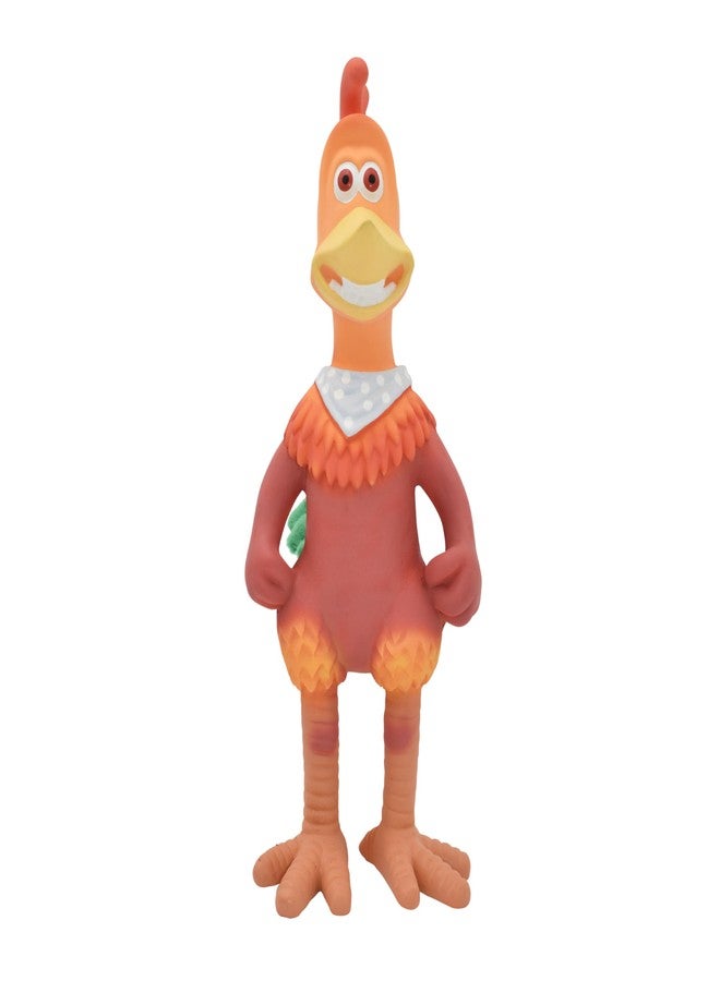 Multipet Chicken Run Rocky Latex Dog Toy - Durable Squeaky Toy for All Dogs - Easy-to-Clean Latex Squeaky Toys - for Cuddling, Chewing & Playing (10") - Image 1